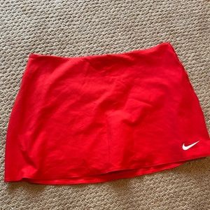 Red Nike Tennis Skirt